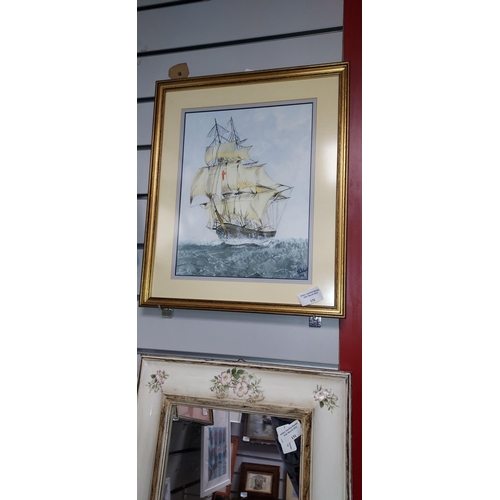 131 - Framed Print Of A Sailing Boat