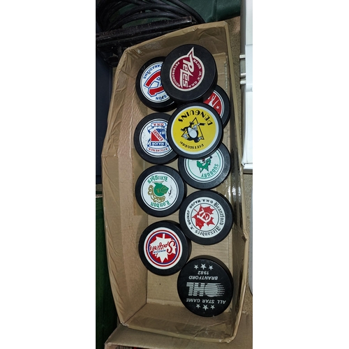 170 - Collectable Ice Hockey Pucks