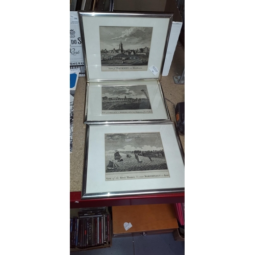 266 - 3 Engravings Of London In Matching Frames