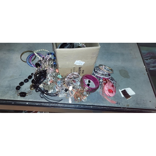 296 - Box Of Costume Jewellery