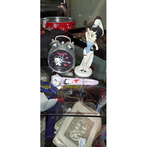 310 - Wade Betty Boop Limited Edition 2006 Figurine, Betty Boop Alarm Clock Plus Betty Boop Watch