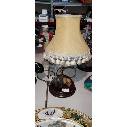 522 - Bison Table Lamp With Shade