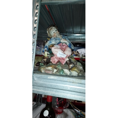 528 - Capodimonte Drunken Man Ornament A/F