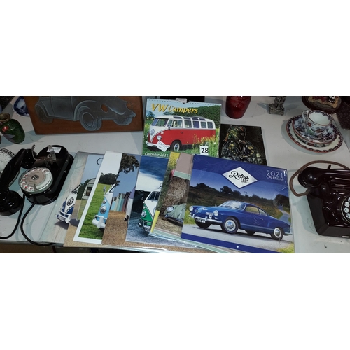 555 - Selection Of Volkswagen Ephemera, Mostly Calendars