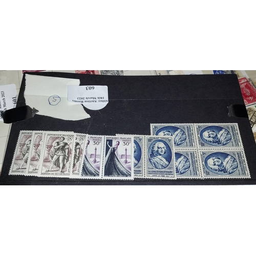 605 - France Stamps, Some Duplicates