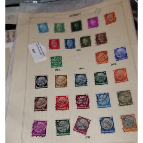 607 - Page Of German Stamps