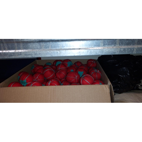 641 - Box Of Tomato Shaped Pin Cushions