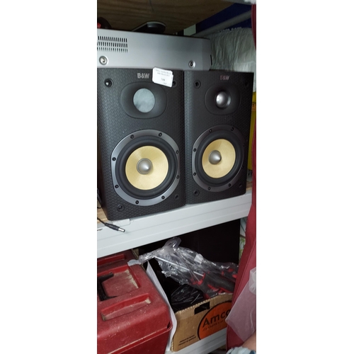 710 - Pair Of B & W Speakers One The Tweeter Is Loose No Covers