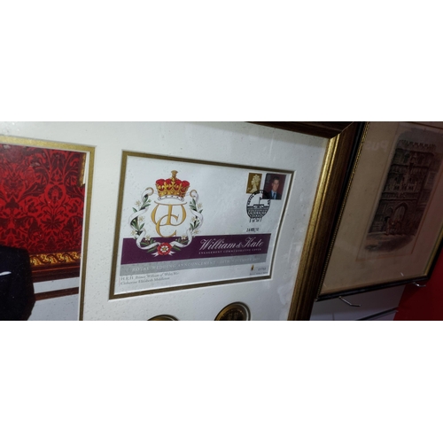 122 - Limited Edition Framed Royal Union 2011 Prince William And Kate Middleton First Day Cover And Coin S... 