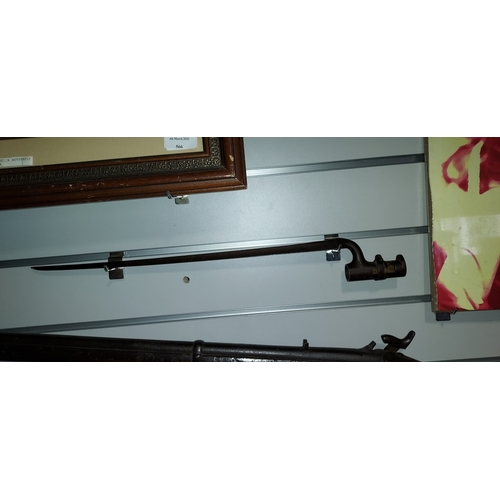 411 - Victorian Percussion Musket Gun Jpr/Exr12-877 19Th C Plus Bayonet