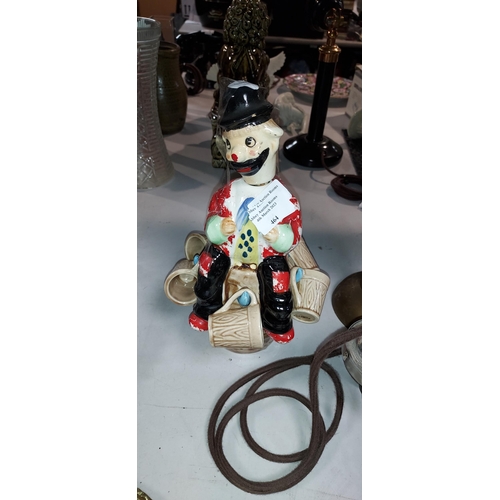 463 - Clown Decanter With Cups