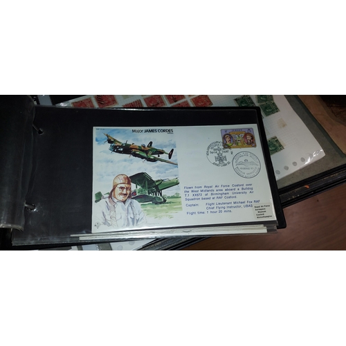 579 - Album With 13 Aviation Stamp Covers