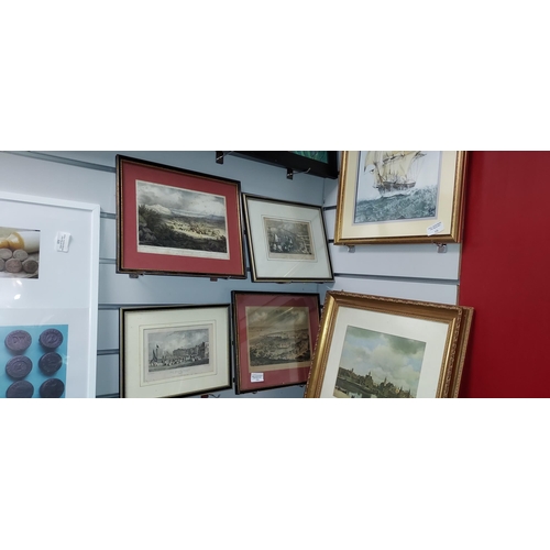 122 - 4 Small Framed Engravings Of Dover And Margate