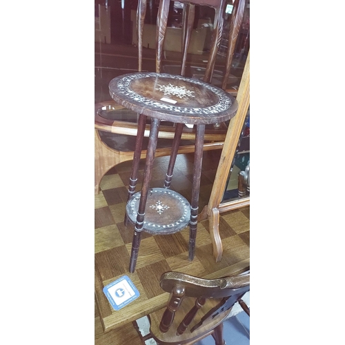 44 - Small Inlaid Occasional Table With Some Inlay Missing To Middle