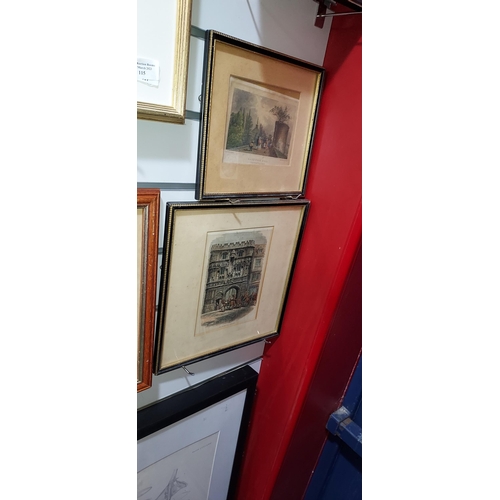 117 - 4 Small Framed Engravings Of Canterbury