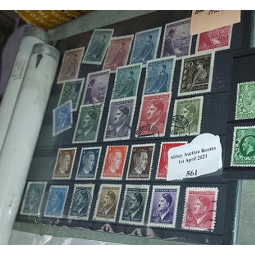 561 - Card Of Hitler Stamps