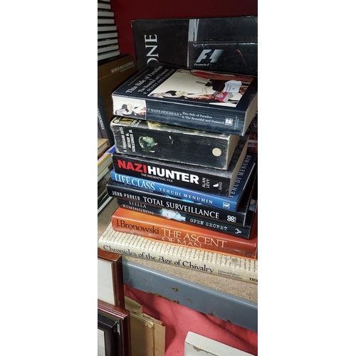 10 - Stack Of Various Books Including Nazi Hunter Etc