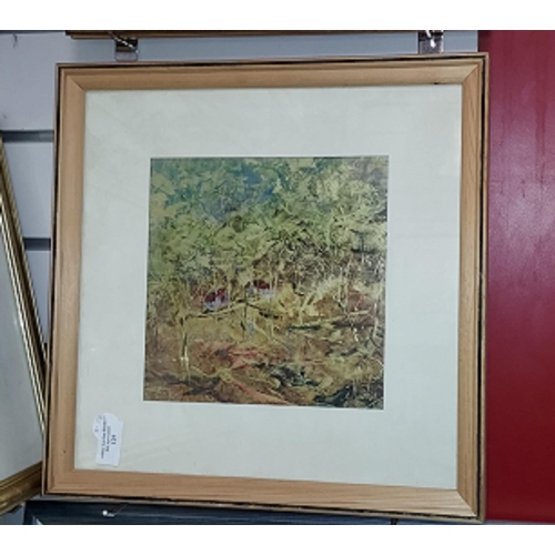 129 - Framed Oil On Paper Of A Landscape By G Manohar