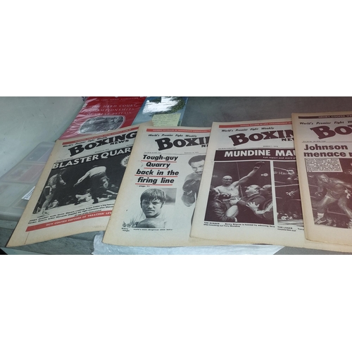 579 - 5 Boxing News Magazines Including Muhammed Ali