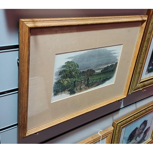 119 - 2 Framed Engravings Of Farm Houses