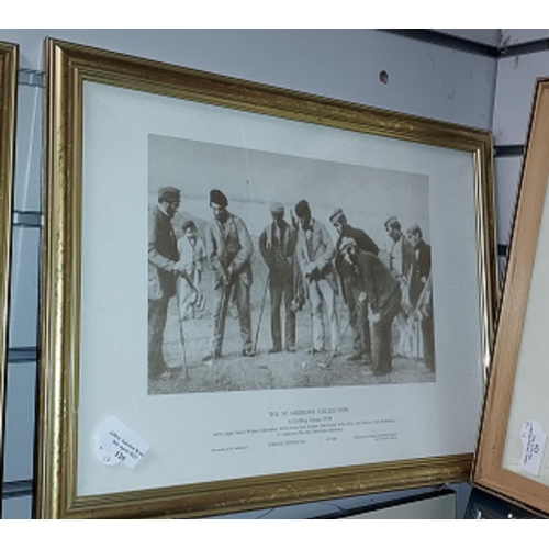 126 - Pair Of Framed Prints Ltd Edition Of St Andrews Golf Course Published By Valentine Marketing Ltd