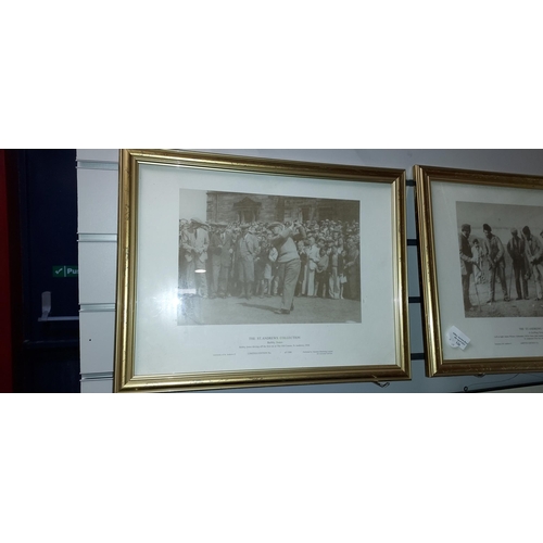 126 - Pair Of Framed Prints Ltd Edition Of St Andrews Golf Course Published By Valentine Marketing Ltd