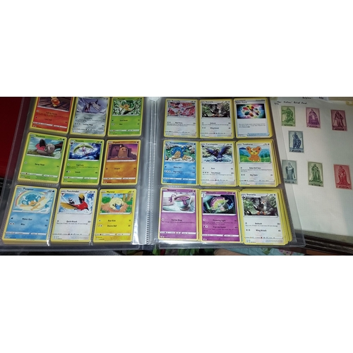 590 - Folder With 576 Pokemon Cards With Rare Ones And 108 Reverse Holos. Mint