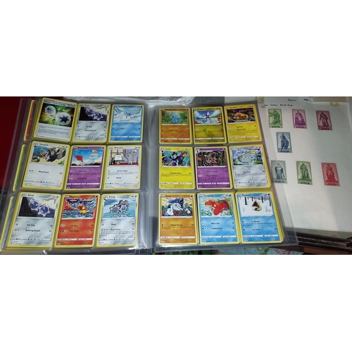 590 - Folder With 576 Pokemon Cards With Rare Ones And 108 Reverse Holos. Mint