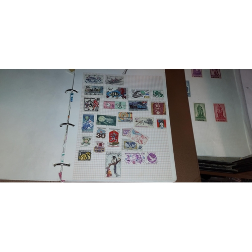 591 - Stanley Gibbons Stamp Album + Many Stamps