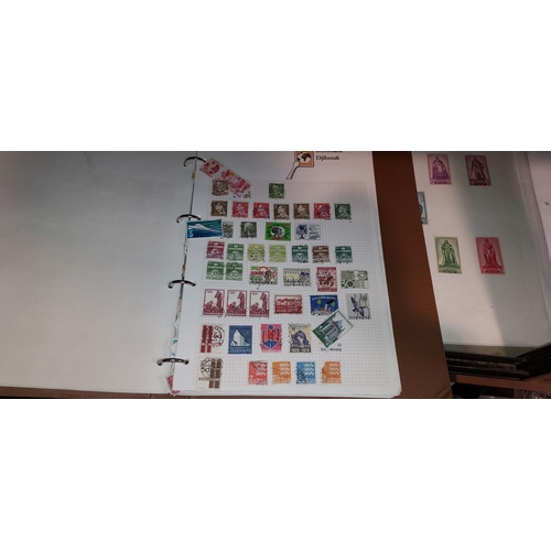 591 - Stanley Gibbons Stamp Album + Many Stamps