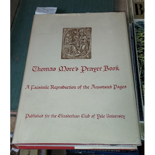 1 - Thomas More's Prayer Book, Facsimile Reproduction Of Annotated Pages, 1st, 1969, Previous Owners Nam... 