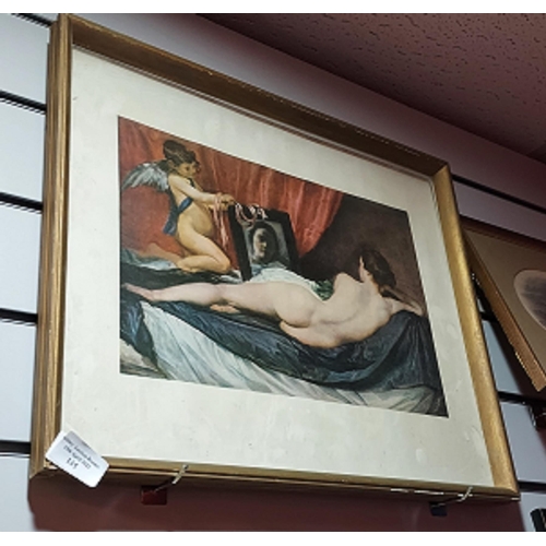 115 - Framed Print Of Naked Women With Cherub