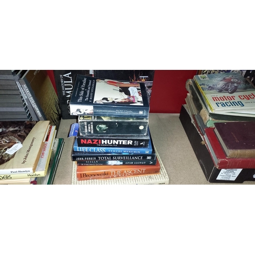 14 - Stack Of Various Books Including Nazi Hunter Etc