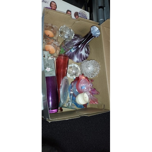 141 - Small Box Of Glass Items