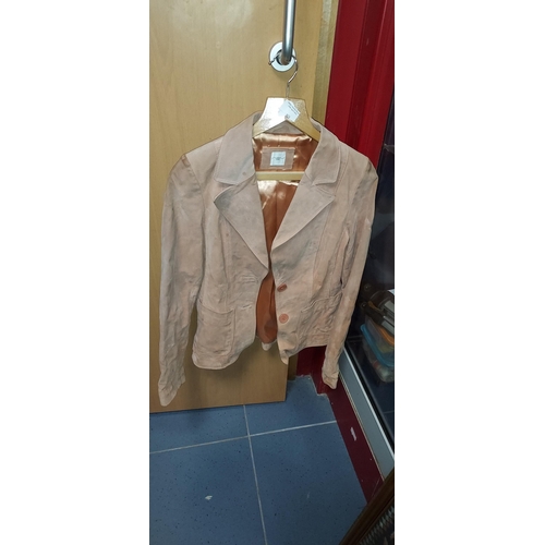 16 - Suede Coral/Beige New Look Ladies Jacket Size 12