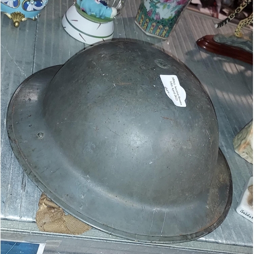 447 - Original WW2 Steel Helmet With Fittings, Dated 1940