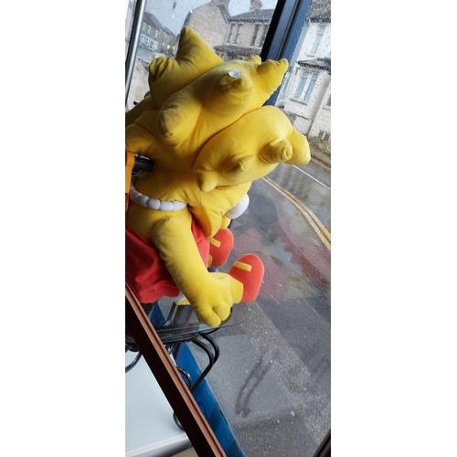45 - Large Lisa Simpson Cuddly Toy, Slightly Grubby To Back Of Head