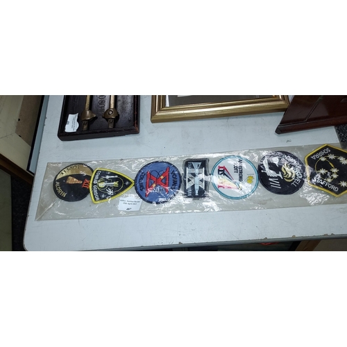 488 - 11 x Gemini Emblems Kennedy Space Centre, Visitor Centre,  Sew On Patches In Original Packaging