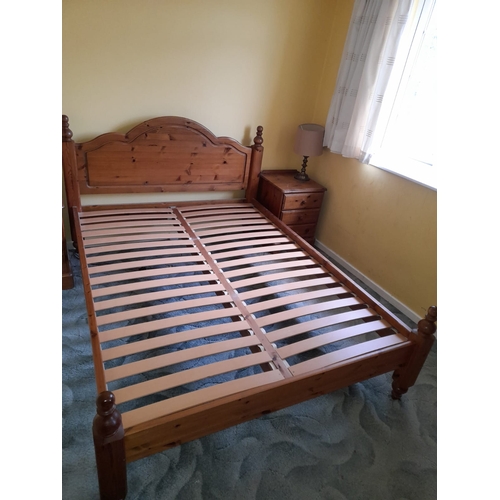 690 - Ducall Pine Double Bed Frame