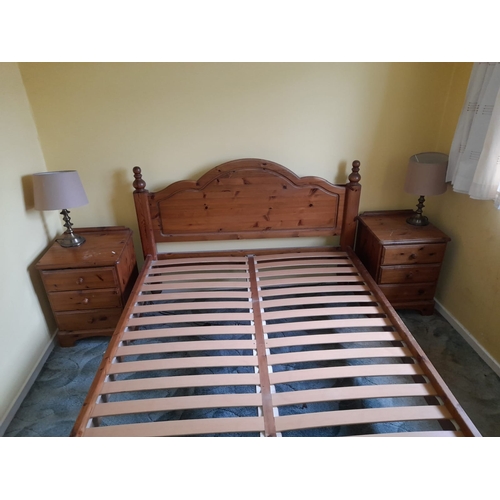 690 - Ducall Pine Double Bed Frame