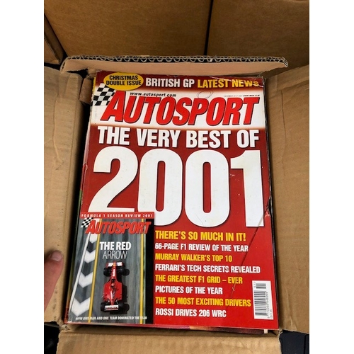 69 - Autosport Magazines, 7 Boxes With Approximately 50 Magazines Each. Various Years Including 1999, 199... 