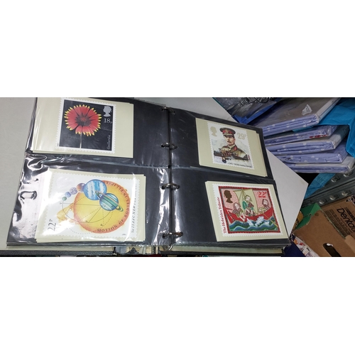 197 - Box Containing Various Stamps, Albums And PHQ Cards