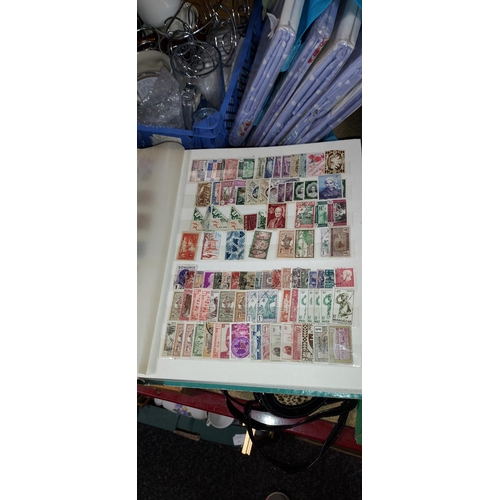 197 - Box Containing Various Stamps, Albums And PHQ Cards