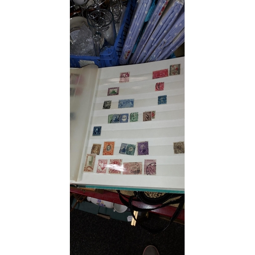 197 - Box Containing Various Stamps, Albums And PHQ Cards