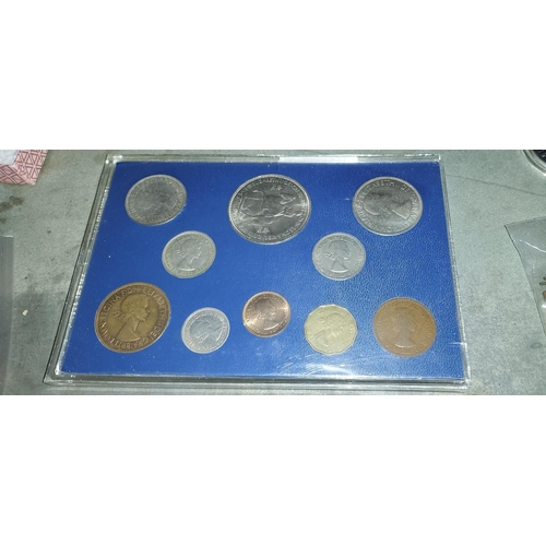 345 - 1953 Coin Set In Blue Case