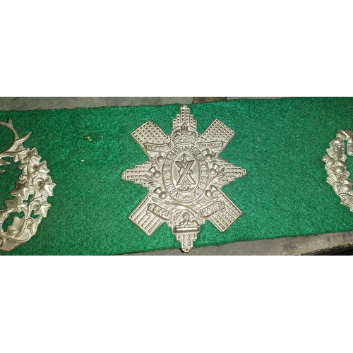 373 - Row Of Collectable Scottish Cap Badges