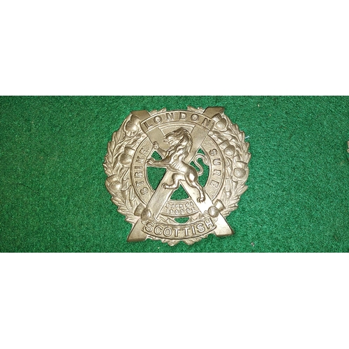 373 - Row Of Collectable Scottish Cap Badges