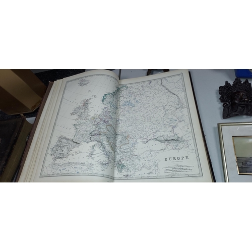 479 - Keith Johnston's Royal Atlas Of Geography Dated 1861. Very Large. Published By William Blackwood And... 