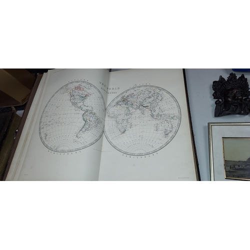 479 - Keith Johnston's Royal Atlas Of Geography Dated 1861. Very Large. Published By William Blackwood And... 