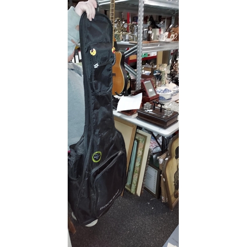 490 - Legato Rb-120/E/NT Acoustic And Electric Guitar With Wire, Bag And Strap. Stand Not Included